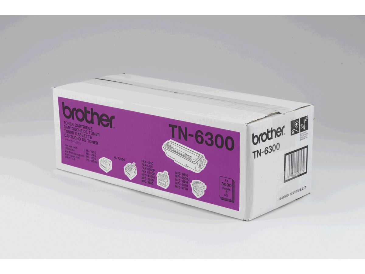 BROTHER Cartouche toner noir TN-6300 HL-1240/1250/1270N 3000 pages (4977766527279)