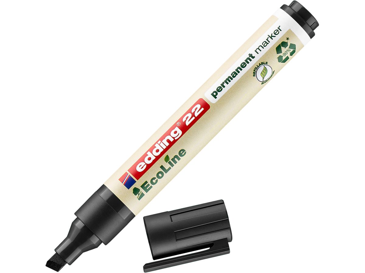 EDDING Permanent Marker 22 1.0-5.0mm 22-1 nero (4004764917969)