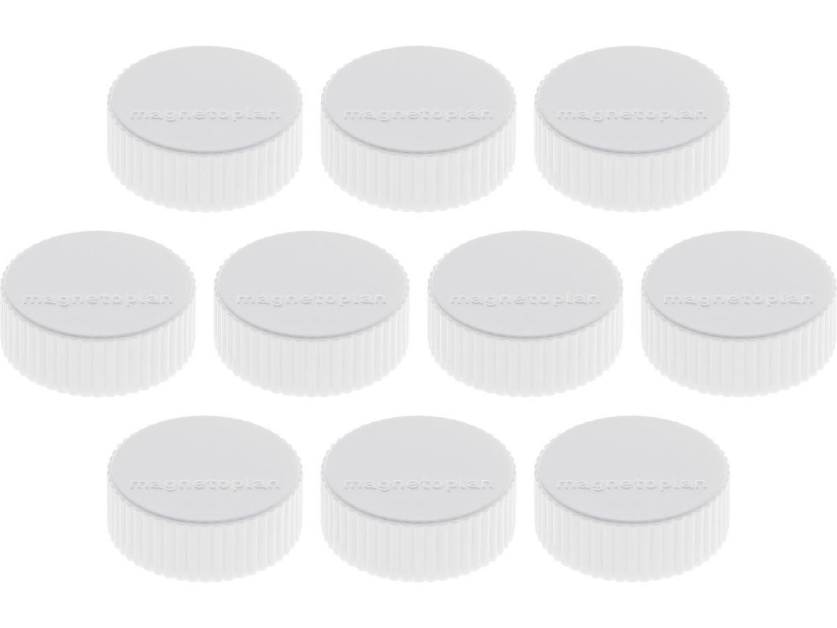MAGNETOPLAN Supp. Calamita Discofix Magnum 1660000 bianco, ca, 2 kg 10 pezzi (4013695010748)