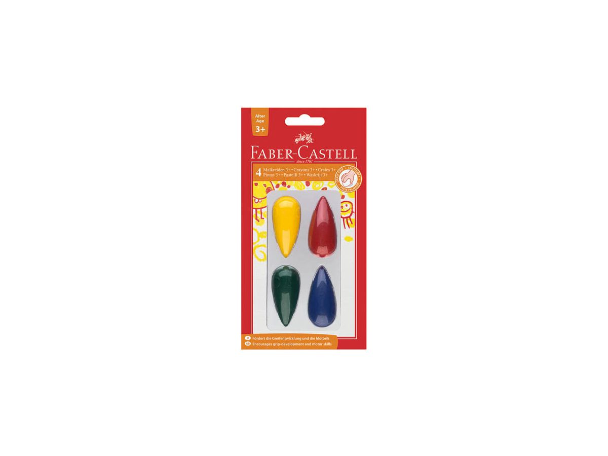 FABER-CASTELL Craie poire 120405 4 couleurs (4005401204053)