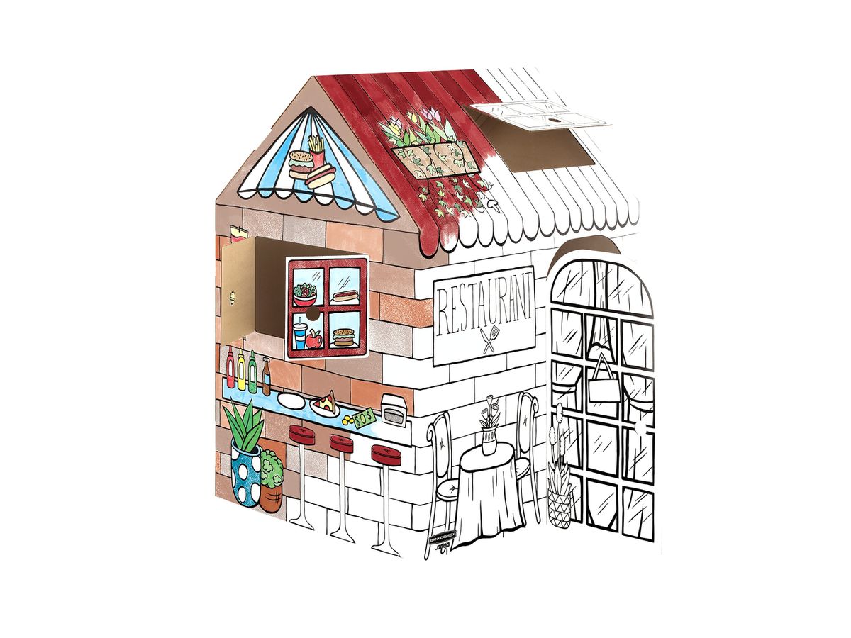 FELLOWES Spielhaus BANKERS BOX 1232501 Candy Shop 121x97x81cm (0043859779543)