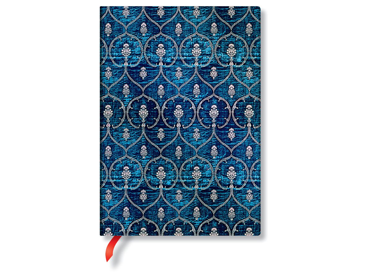 PAPERBLANKS Carnet de notes Midi PB6384-1 Bleu velours, ligné (9781439763841)