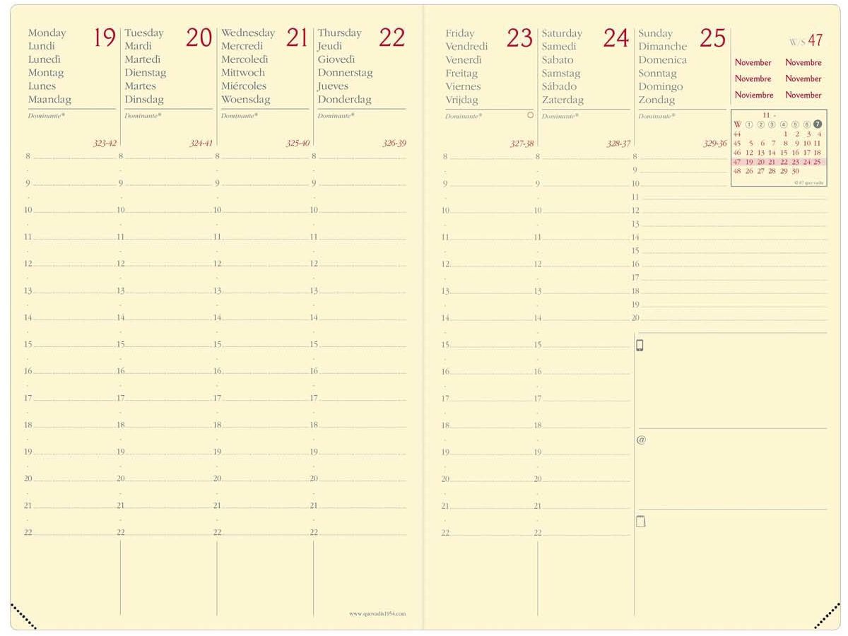 QUO-VADIS Agenda Prestige Silk 2026 2851037Q 1S/2P turquoise ML 10x15cm (3371010512492)