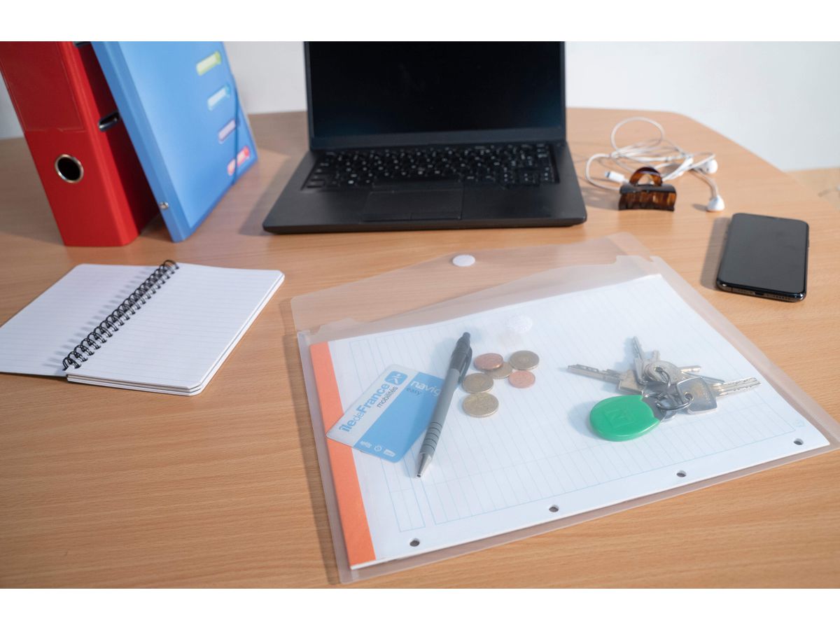 EXACOMPTA Borsa documenti A4 56421E PP, trasparente (3130631564217)