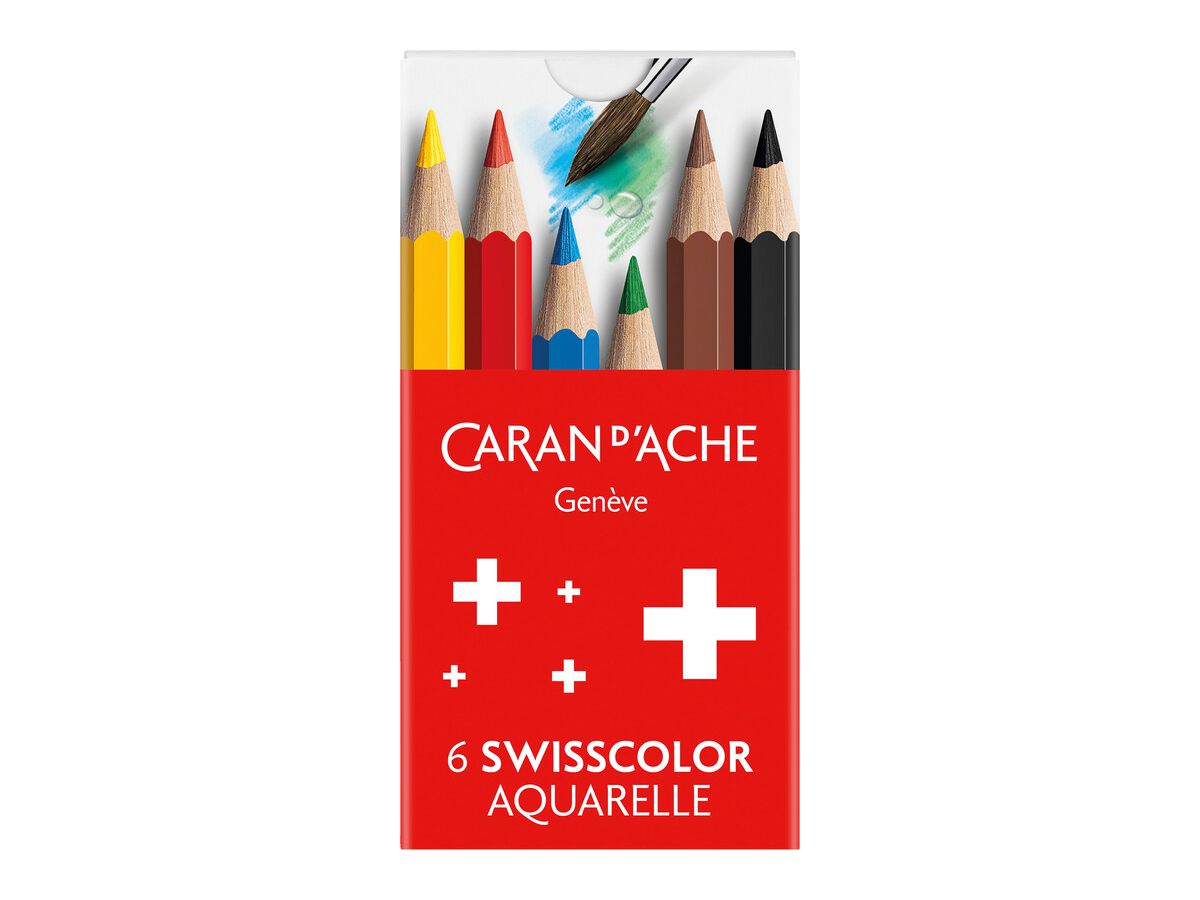 CARAN D'ACHE Crayon Swisscolor Mini 1286.806 assortis 6 pièces (7630002356572)