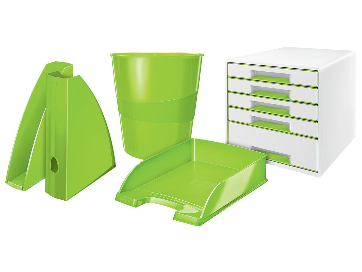 LEITZ Corbeille Courrier WOW A4 5226-30-54 vert (4002432123612)