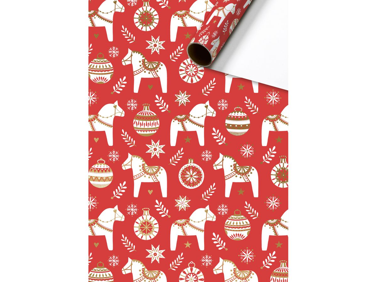 STEWO Geschenkpapier Dala 2528512220 rot 70x200cm (7630050891070)