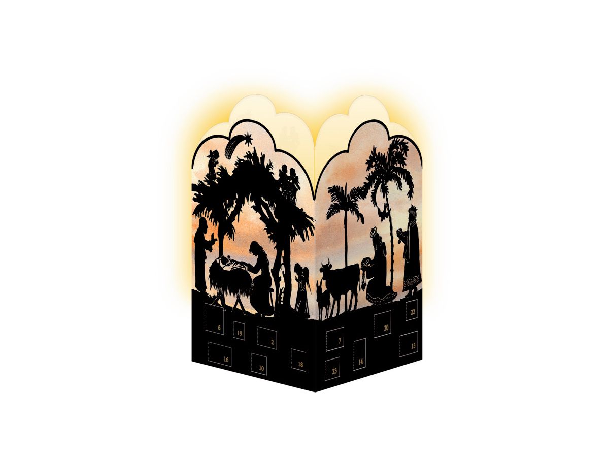 COPPENRATH Adventskalender 16.5x11.5cm 92998 Nostalgische Scherenschnitte (4050003929989)