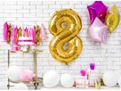 PARTYDECO Folienballon Ziffer 8 86cm FB1M-8-019 gold (5902230736184)