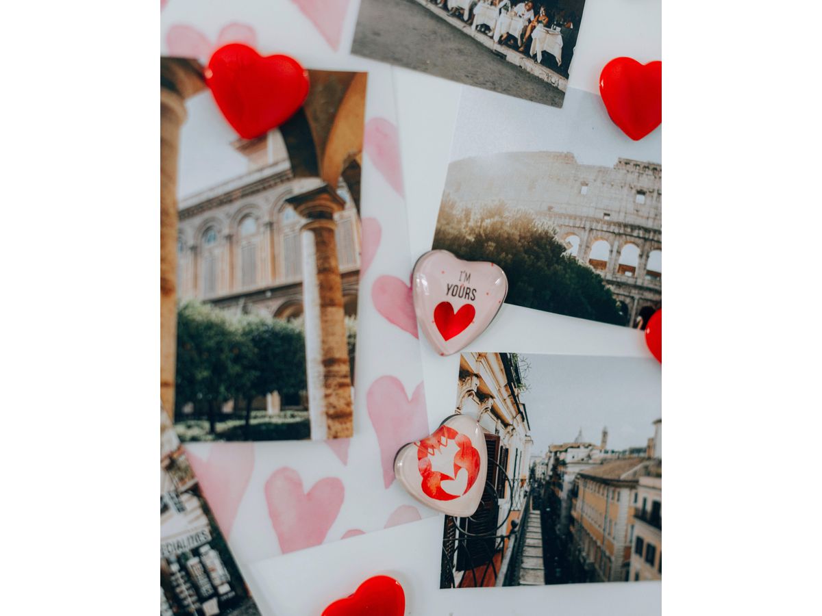 I AM CREATIVE Aimant Coeur Let`s Organize 4035.5 Verre, 0.9x3.3x3.2cm 6 pcs. (7611983215478)