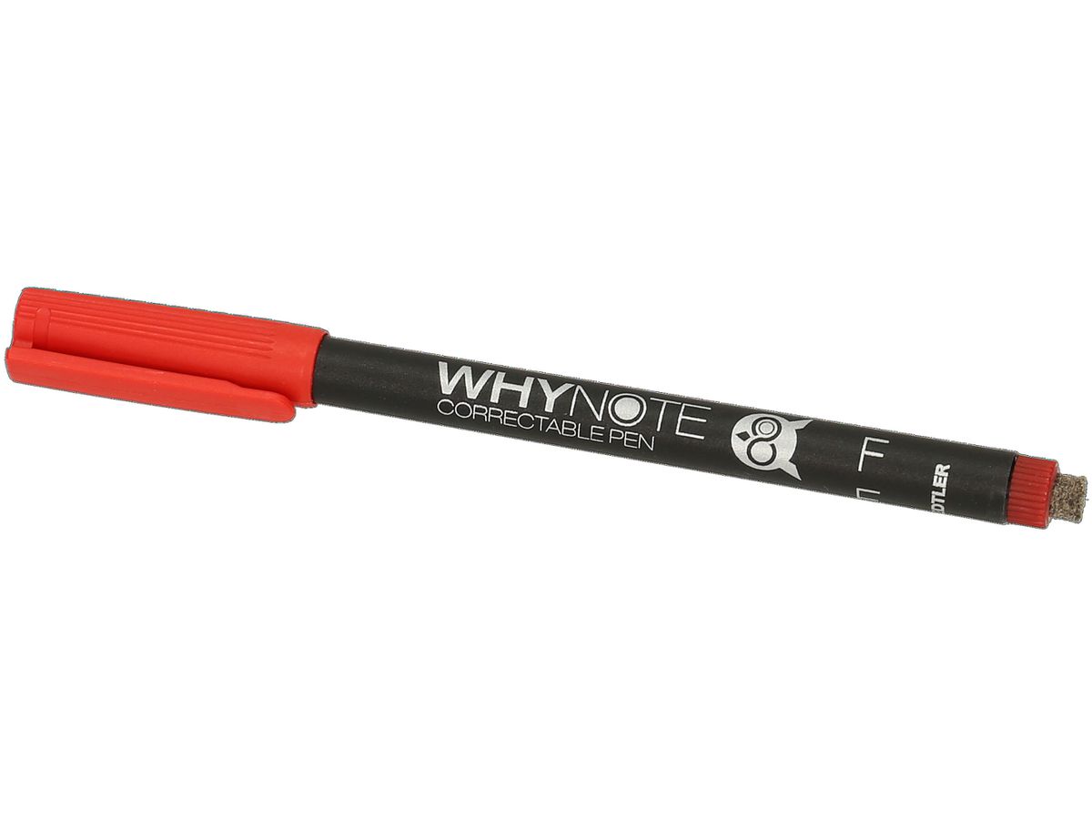 WHYNOTE Stift WNPEN002 rot, korrigierbar (7640167320400)