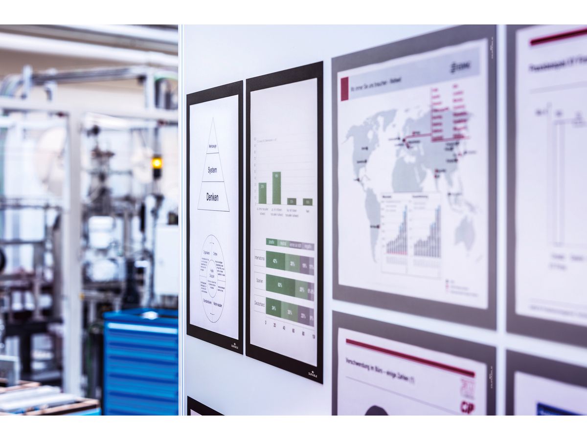 DURABLE Magnetic Duraframe A3 486801 schwarz 5 Stück (4005546406824)