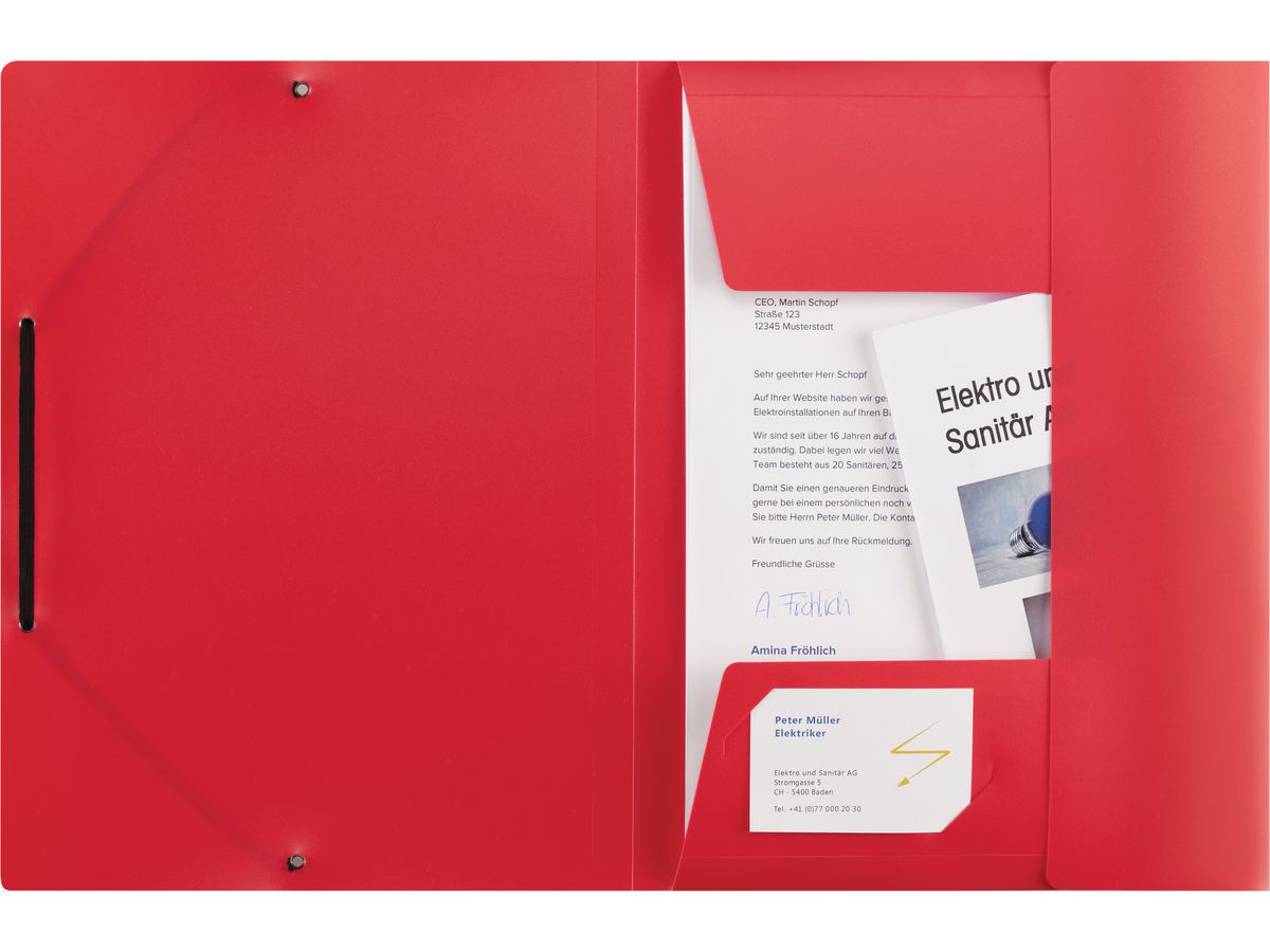 KOLMA Dossier de coll. Penda A4 11.067.04 opak rouge (7611967111147)