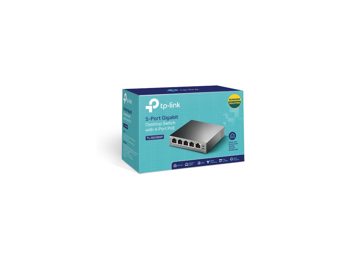 TP-LINK 5-Port Desktop Switch TL-SG1005P (6935364083212)