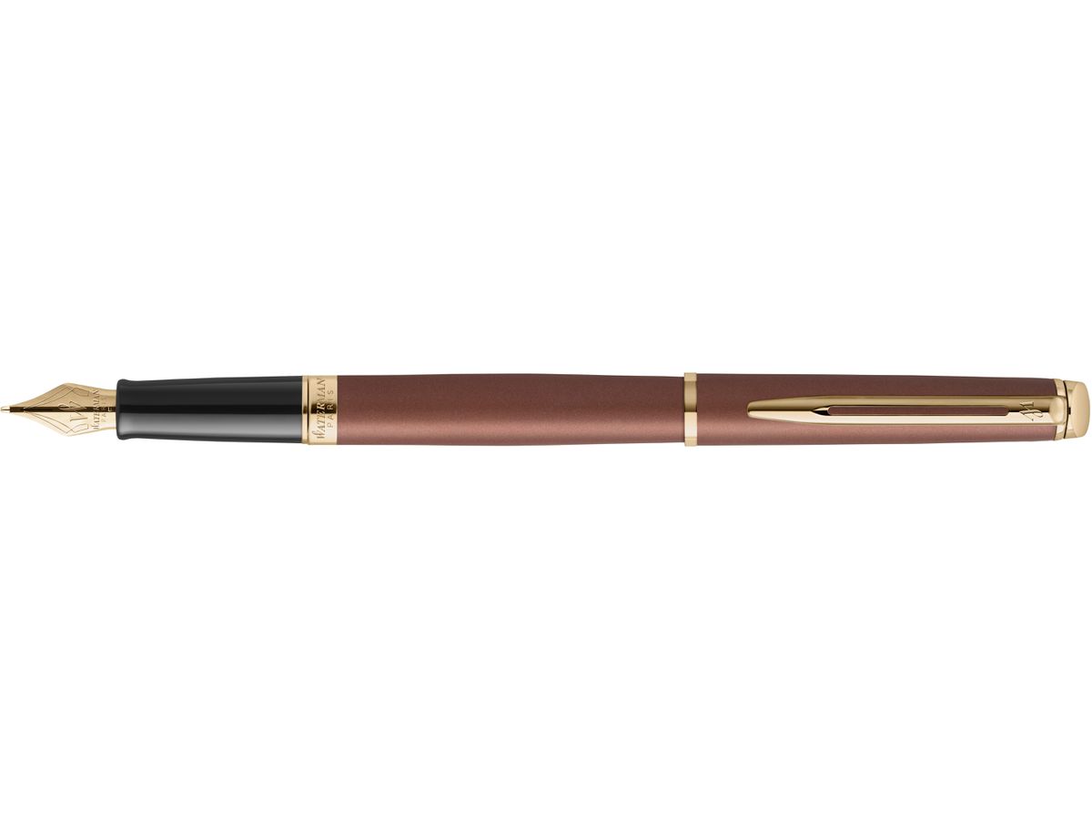 WATERMAN Füllfederhalter Hémisphère M 2217947 Understated Ed. Metal Copper (3026982179487)