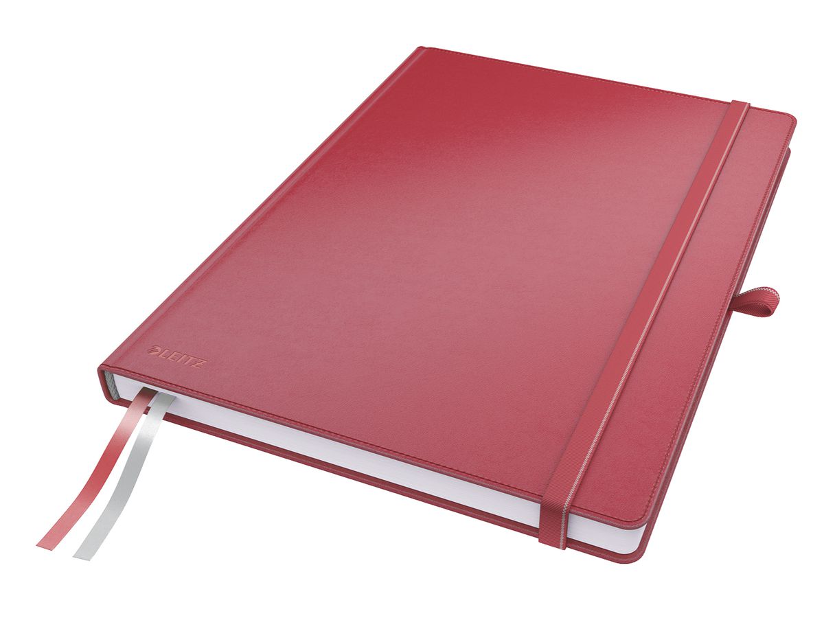 LEITZ Carnet Complete A4 44710025 quadrillé rouge (4002432100859)