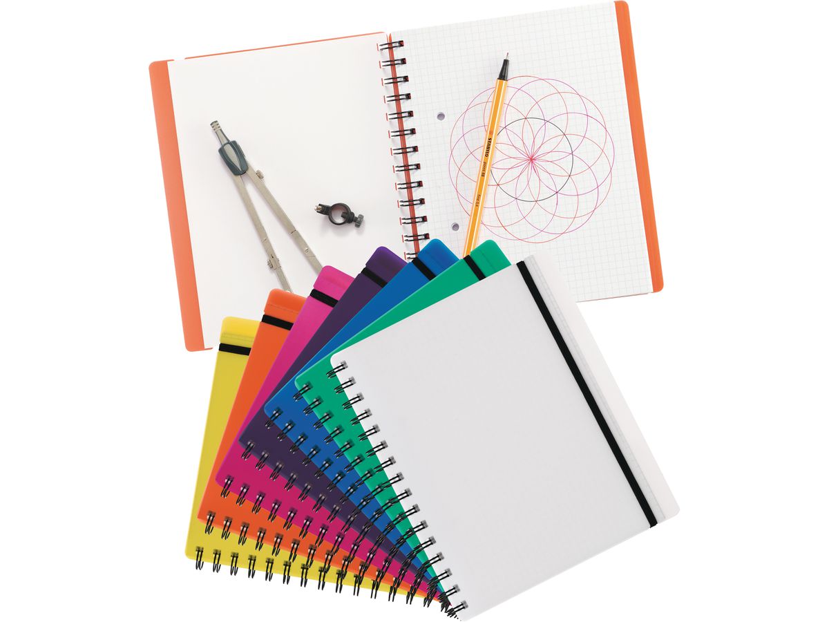 KOLMA Notizbuch Easy KolmaFlex A5 06.551.05 blau, kariert 5mm 100 Bl. (7611967060407)