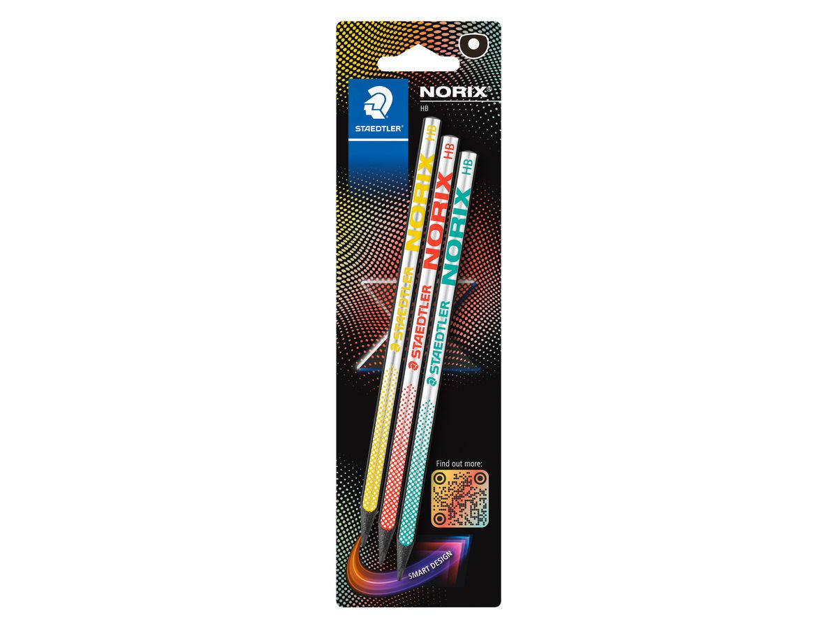 STAEDTLER Bleistift NORIX HB 181-HBBK3 Upcycling 3 Stück (4007817169179)