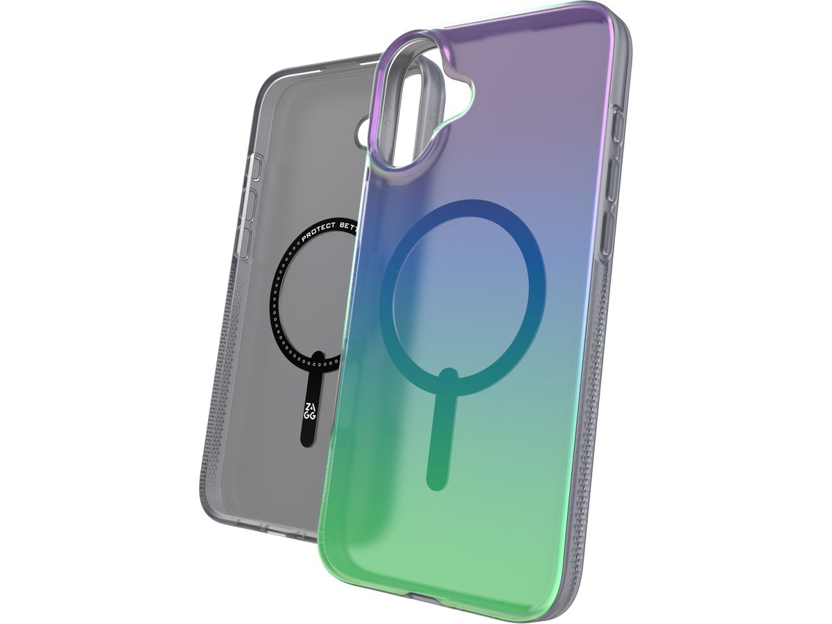 ZAGG Milan Cases Snap Apple 702315115 iPhone 16 Plus,Raven Feather (0840390319517)