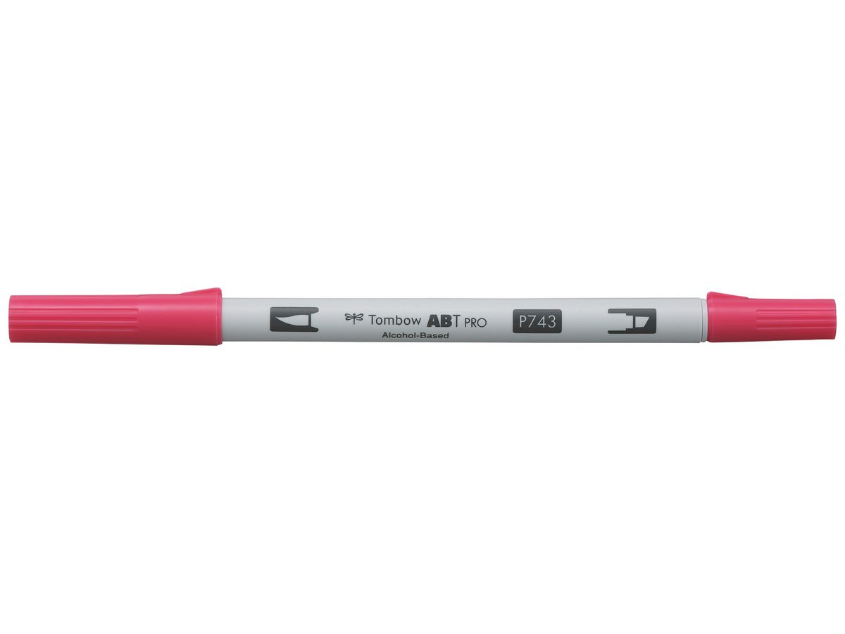 TOMBOW Dual Brush Pen ABT PRO ABTP-743 hot pink (4901991648591)