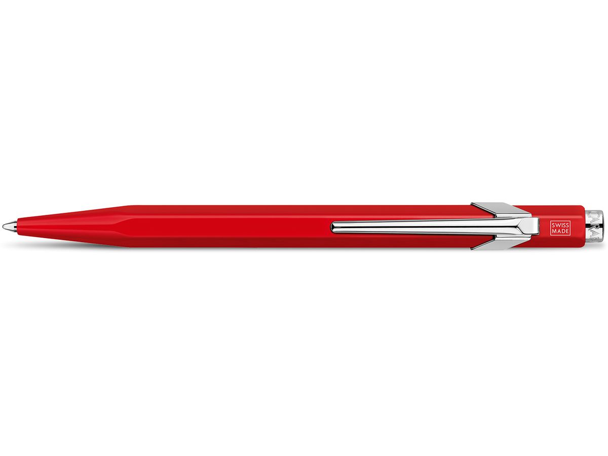 CARAN D'ACHE Penna a sfera 849 Metall 849.020 rosso, refill. scrittura rosso (7610186029059)