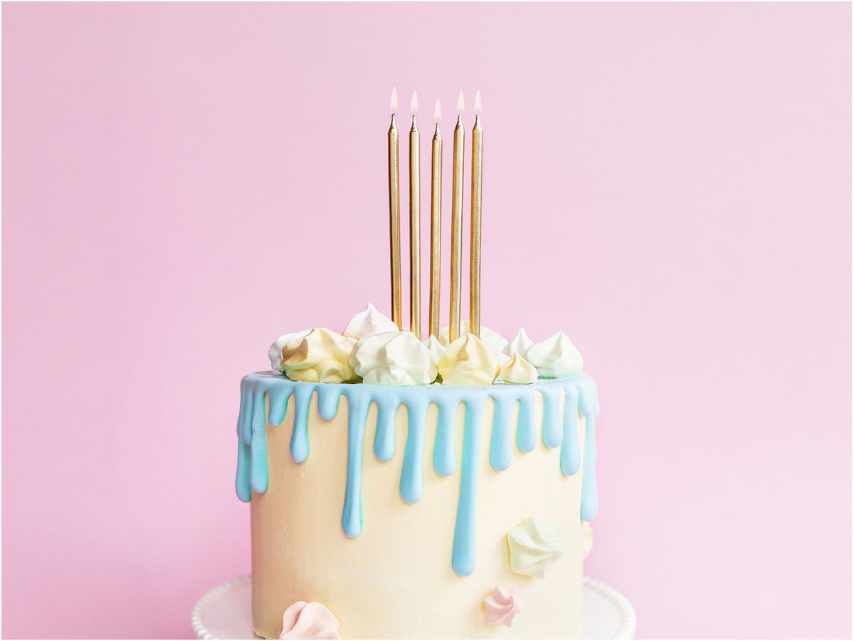 PARTYDECO Candeline di compleanno 12.5cm SCD-1-019ME Oro 12 pezzi (5902230748149)