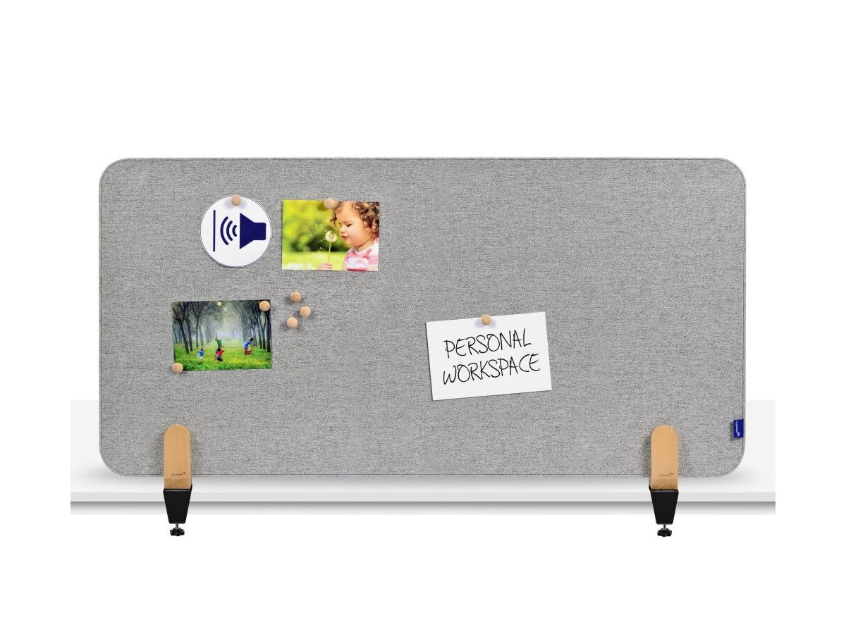 LEGAMASTER Divisorio x scrivania 120x60cm 7-209811 ELEMENTS, grigio (8713797101141)