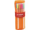 STABILO Fineliner Point 88 0.4mm 8830-2 25+5 neon set rotolo (4006381444057)
