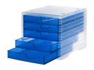 STYRO Styroswingbox light 275-8430.322 trasparente/blu 5 cassetti (7612176088930)