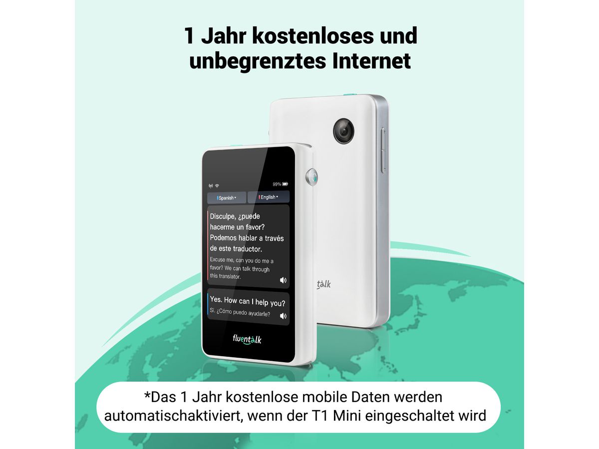 TIMEKETTLE T1 Mini Translator T1 Mini White (6971362040291)