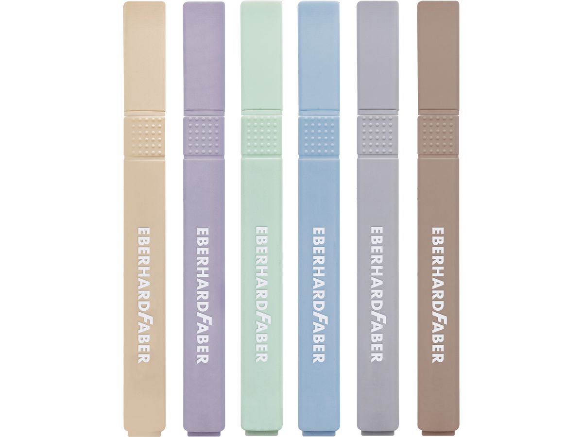 EBERHARD FABER Textmarker Slim 551505 natural shades 6 Stück (4087205515054)