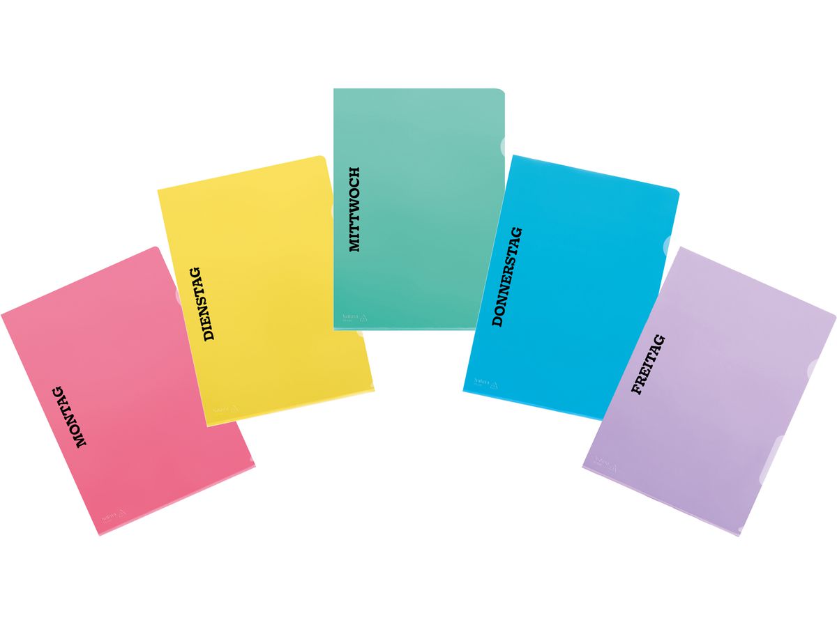 KOLMA Cartellina Fashion Wochentage 59.903.19 A4 assortiti 10 pezzi (7611967591864)
