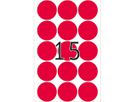 HERMA Etiquettes ronde 32mm 2276 rouge 360 pcs. (4008705022767)