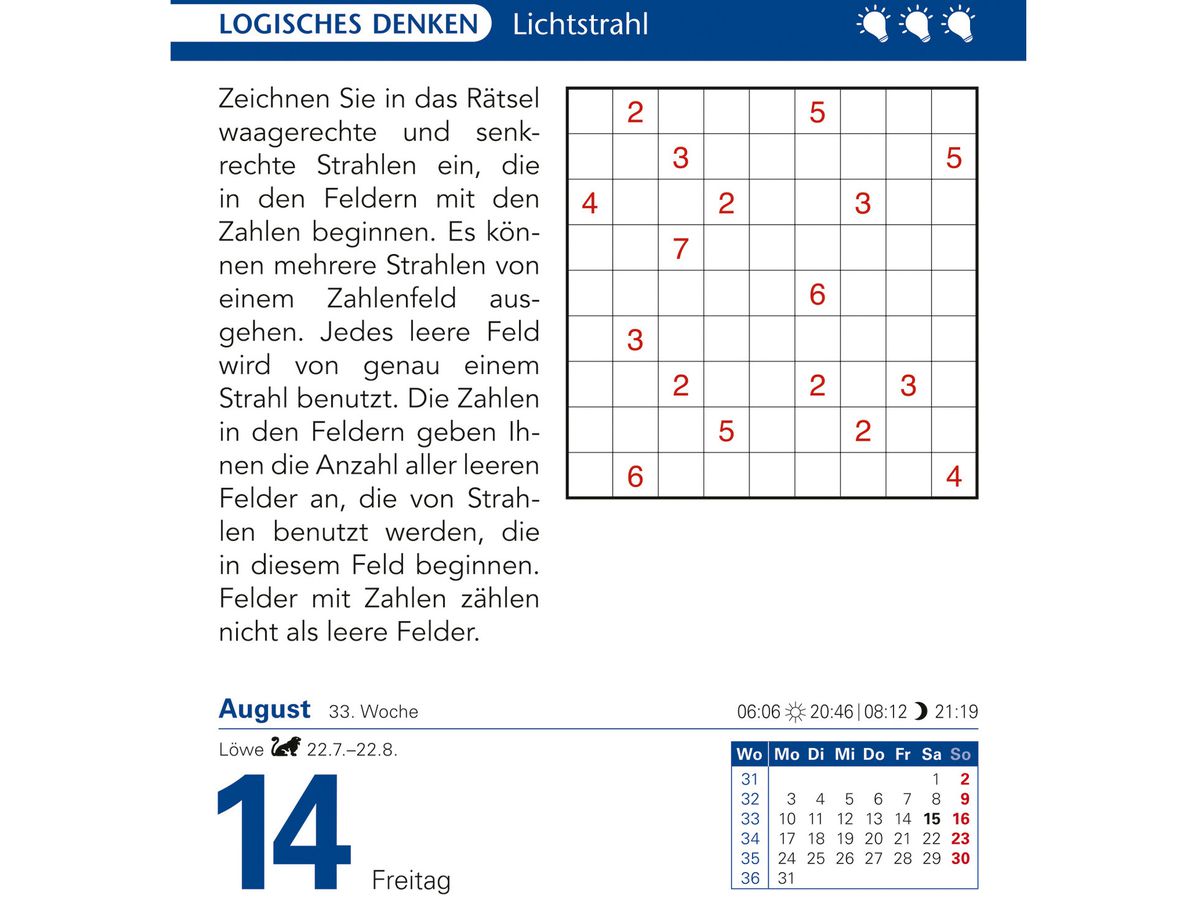 HARENBERG Calendario a strappo 2026 2103700+26 Brain Jogging DE 12.5x16cm (9783840035487)