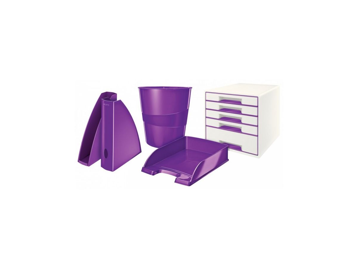 LEITZ Boîte de classement WOW A4 52771062 violet (4002432104390)