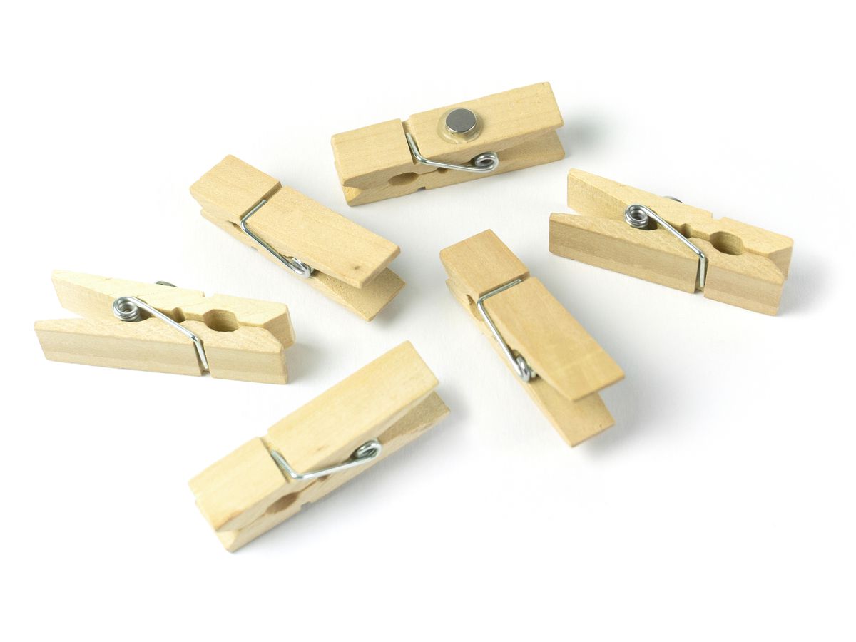 TRENDFORM Magnete WOODY KLIP TF2930 6er Set, naturholz (7640169367946)