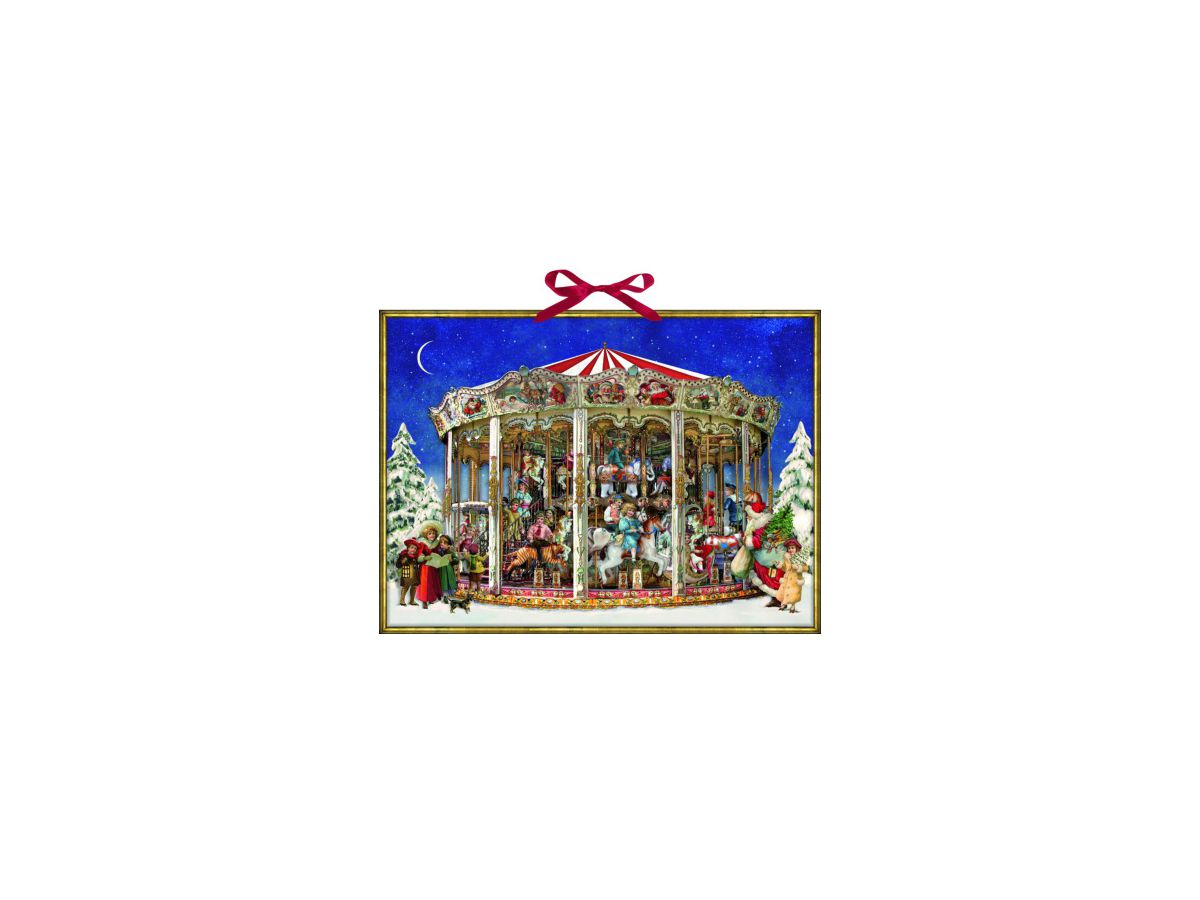 COPPENRATH Wand Adventskalender 70300 Weihnachtskarussell 52x38cm (4050003703008)