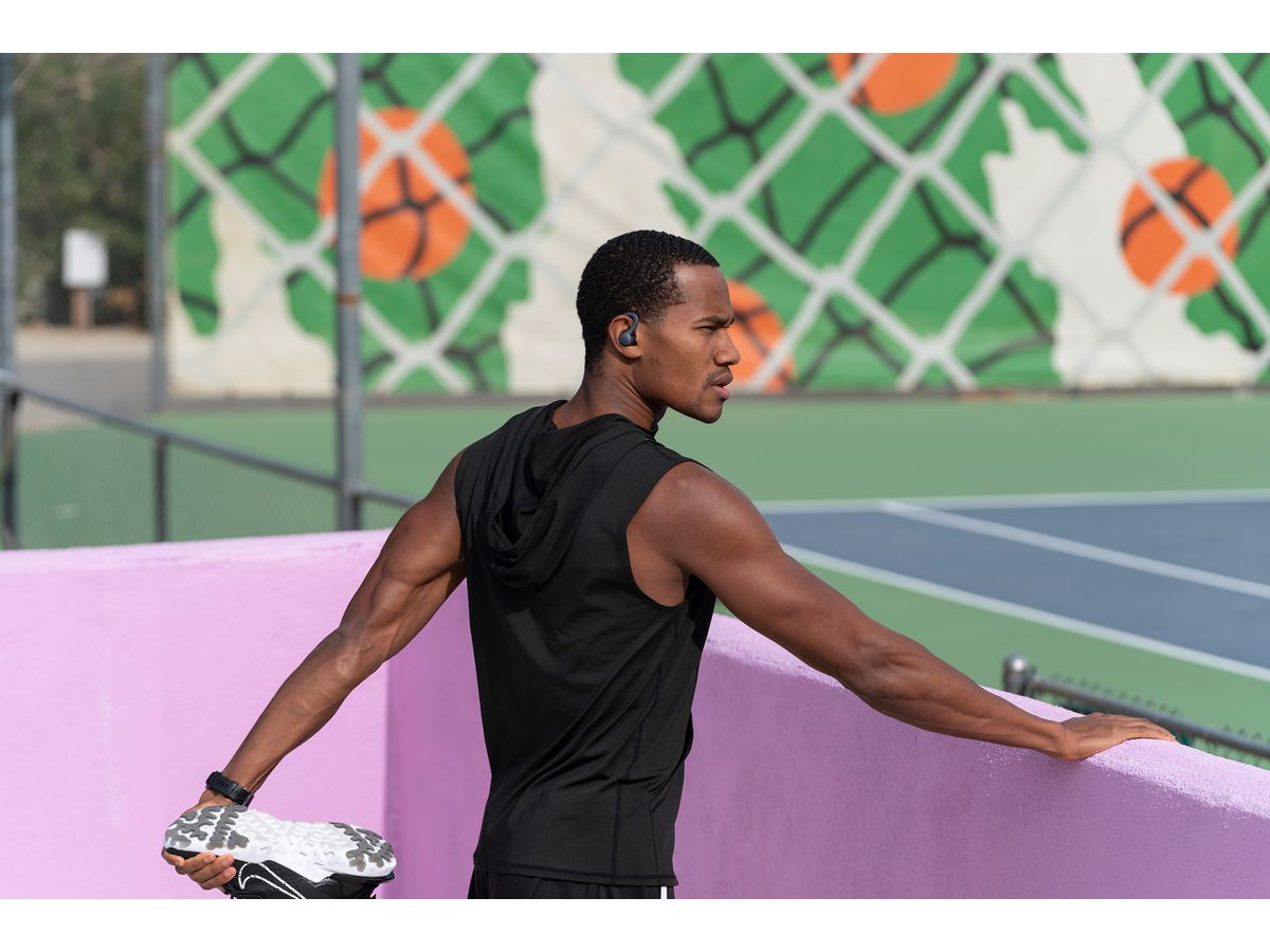 JLAB Go Sport+ Earbuds IEUEBGAIRSPRTRBLK124 True Wireless, Graphite (0812887017404)