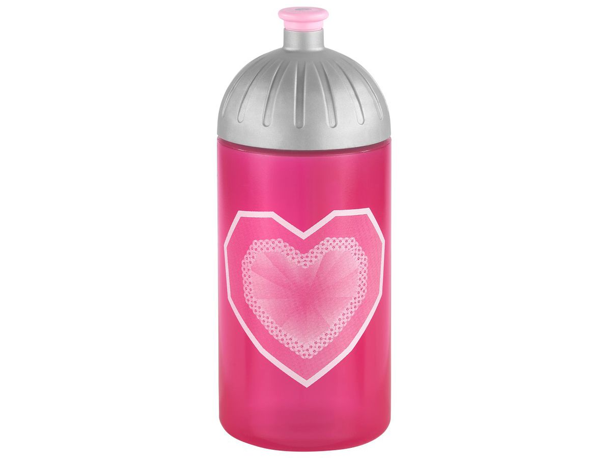 STEP BY STEP Bouteille 188191 Glitter Heart, Pink (4047443461179)