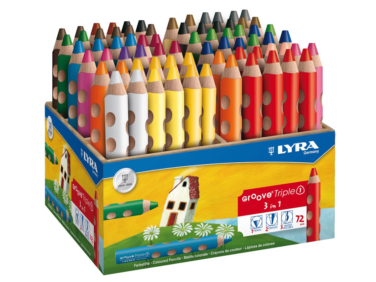 LYRA Farbstift Groove Triple 1 3832720 Box 72 Stück (4084900308615)
