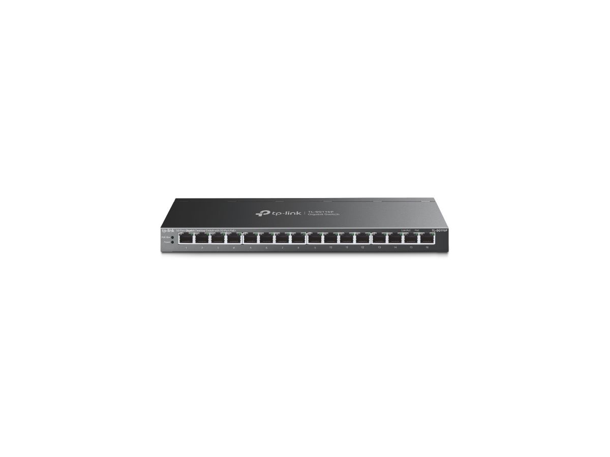 TP-LINK 16-Port Gigabit Switch TL-SG116P with 16-Port PoE+ (4895252500301)