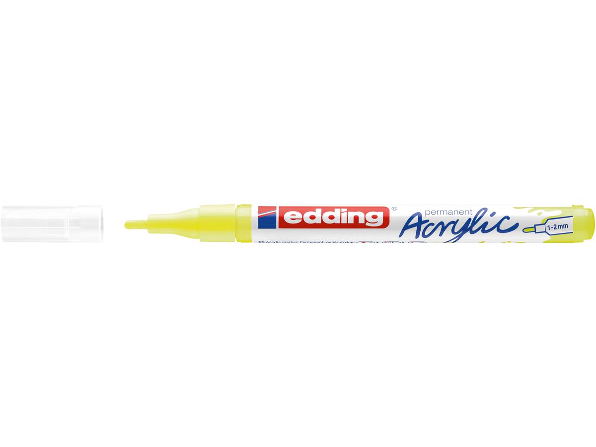 EDDING Acrylmarker 5300 1-2mm 5300-065 fluorescent yellow (4057305028037)