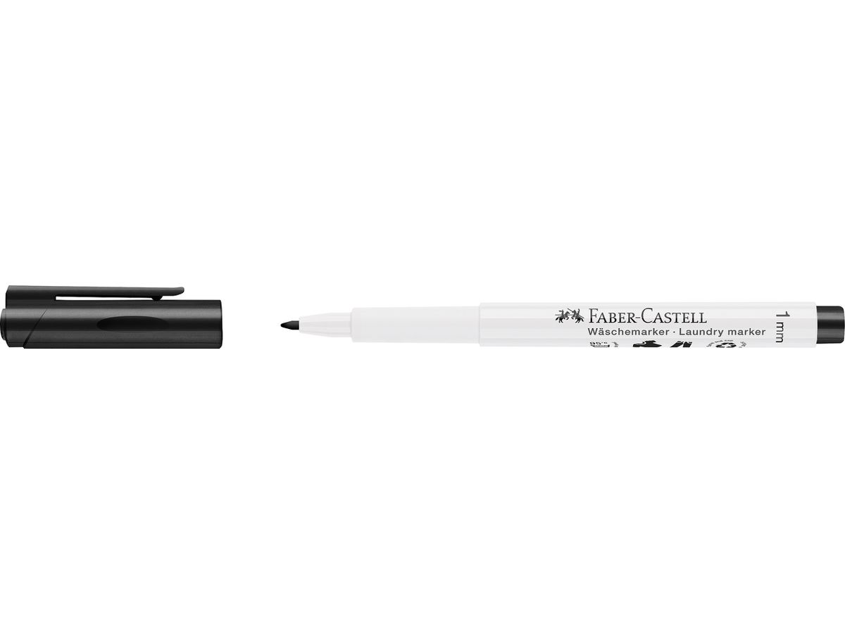 FABER-CASTELL Marcatori tessili 1mm 159502 nero (4005401595021)