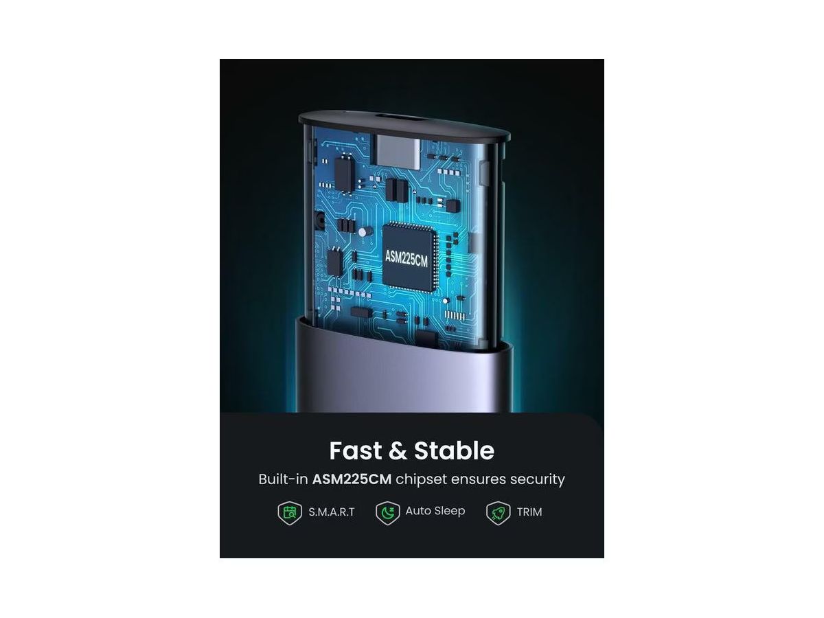 UGREEN Enclosure CtoCable 50cm,10G 10902 USB-C Female to M.2 M-Key (6957303819027)