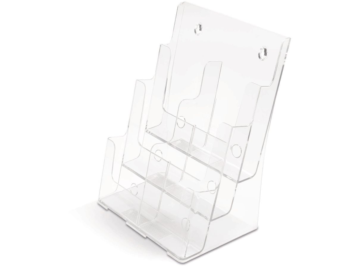 DEFLECTO Prospekthalter 245x325mm 77401 transparent lang hoch (0079916774916)