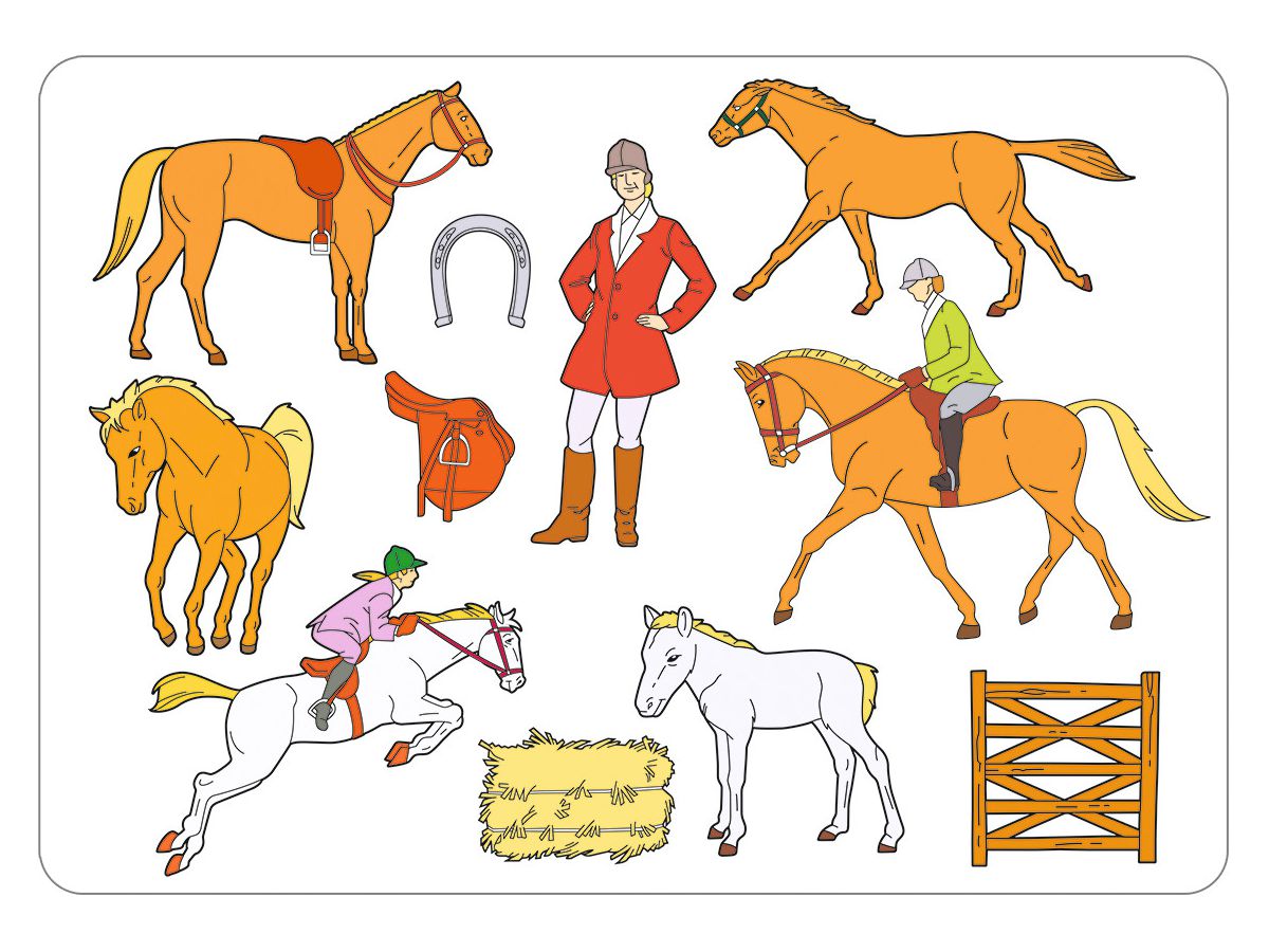 URSUS Chablon Set 1 Princess 44100001 26.8x18.9x0.2cm 6 pcs. (4008525238935)