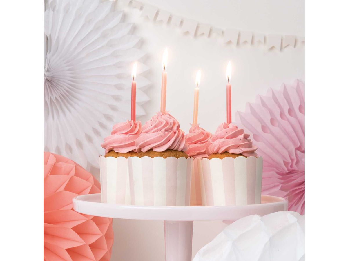 RICO DESIGN Bougies d'anniversaire 10cm 81004.01.13 fashion 24 pièces (4051271139094)