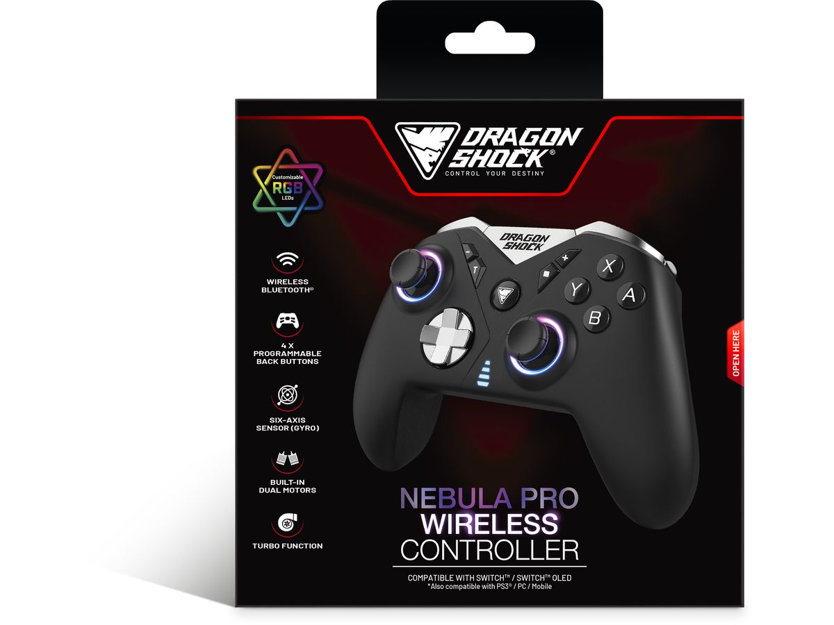 DRAGONSHOCK DS NEBULA PRO Wireless Ctrl. DSCPNSW-BK NSW, Black (5425025592937)