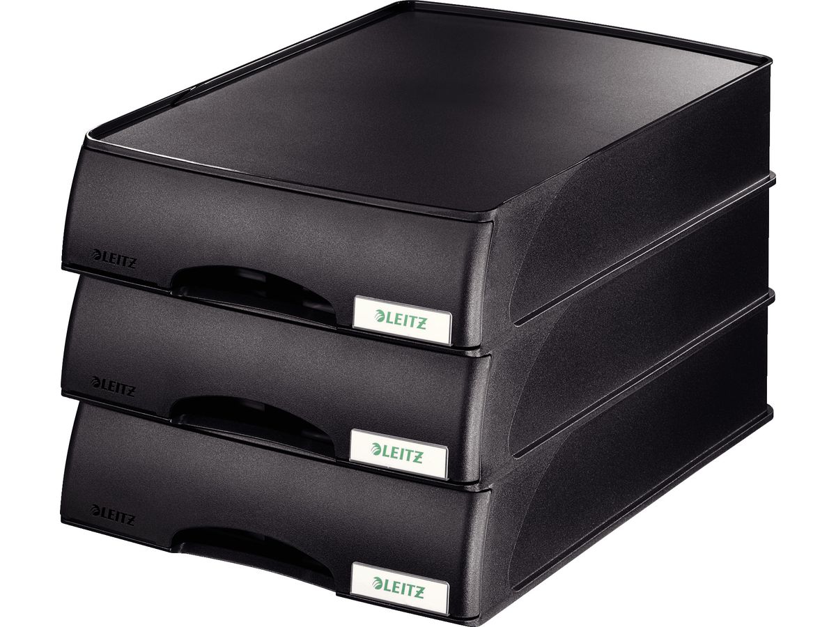 LEITZ Cassetto port.lettere Plus A4 5210095 nero (4002432393534)