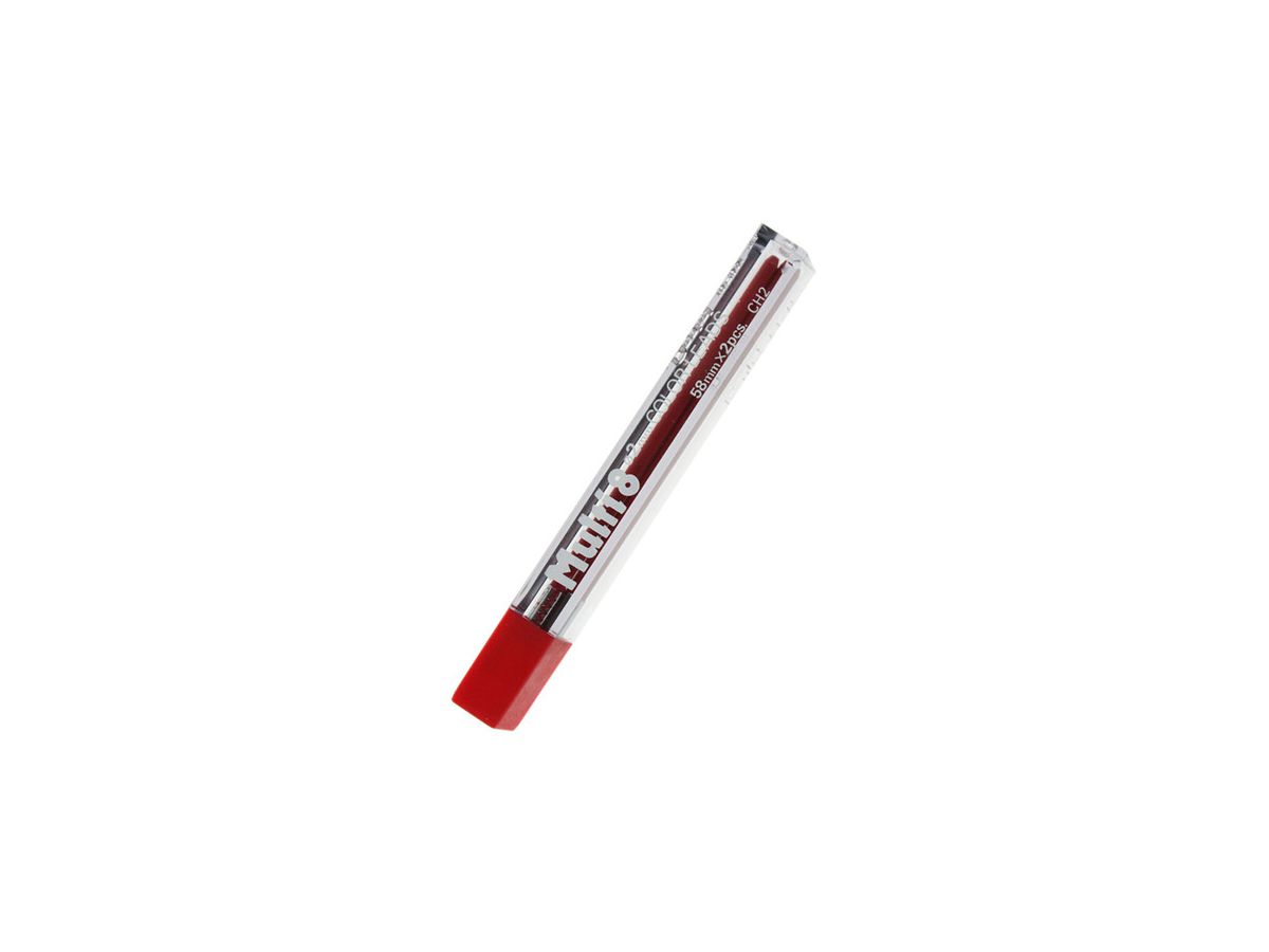 PENTEL Mine 2mm CH2-BO rosso, 2 pezzi (3474370122032)